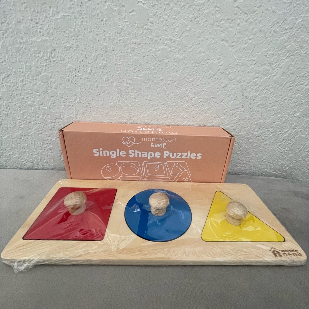 Set Montessori shapes Wooden puzzles new one